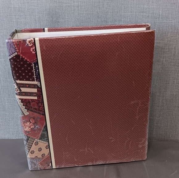 VTG Photograph Scrapbook Album Multicolored Cover 80 pgs memento memory Granny - Picture 1 of 8